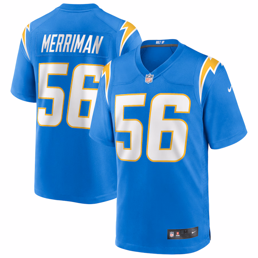 Men's Los Angeles Chargers Shawne Merriman Nike Powder Blue Game Retired Player Jersey - U-jersey