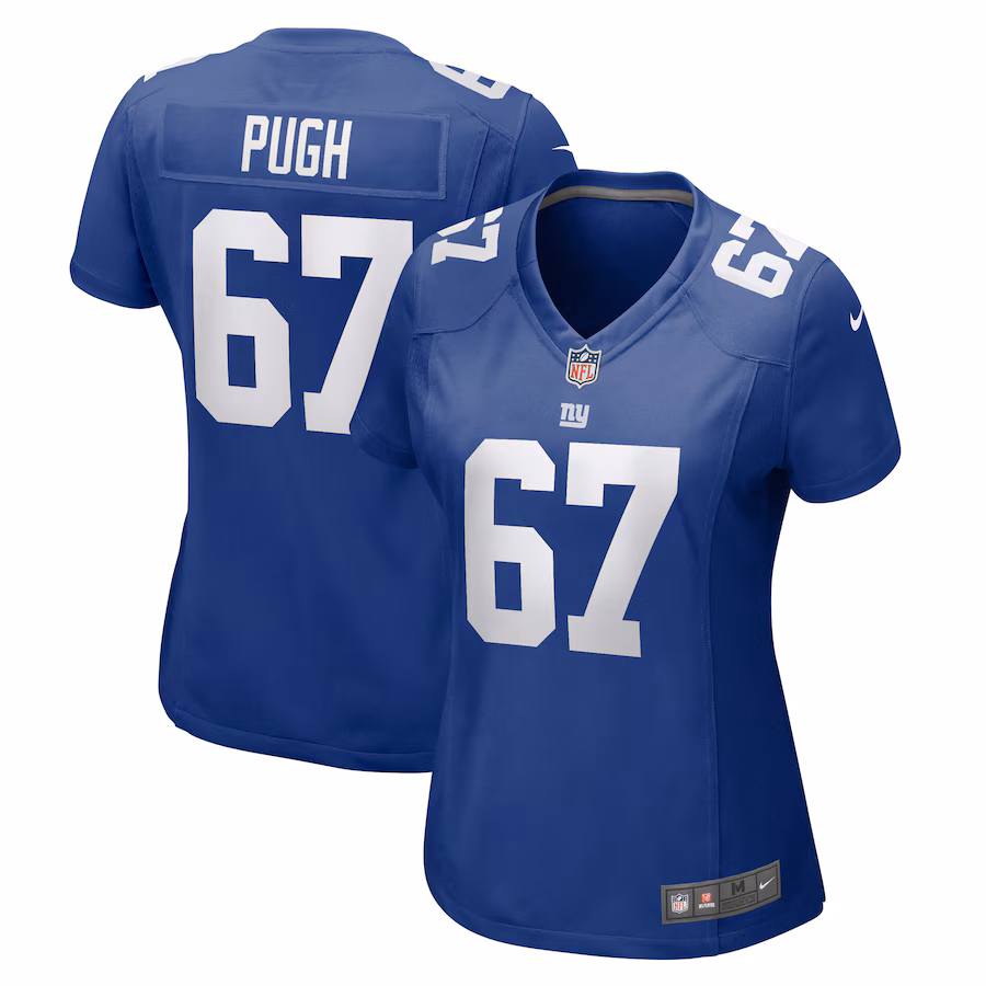 Women's New York Giants Justin Pugh Nike  Royal  Game Jersey - U-jersey
