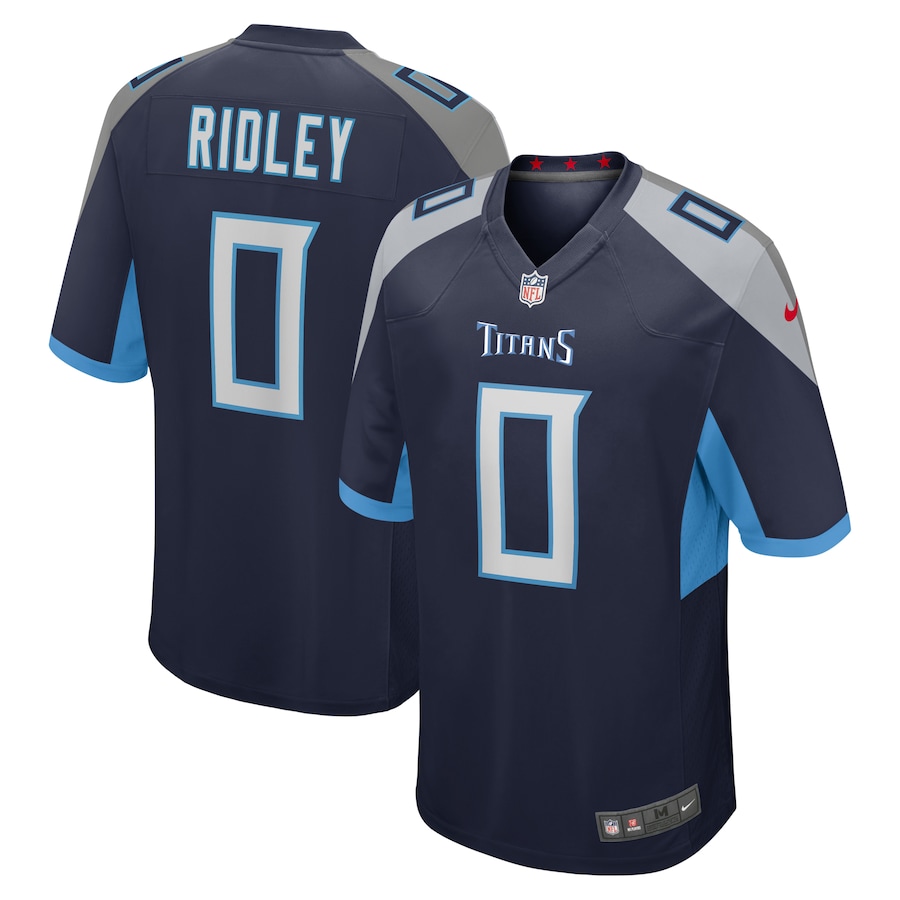 Men's Tennessee Titans Calvin Ridley Nike Navy Game Player Jersey - U-jersey