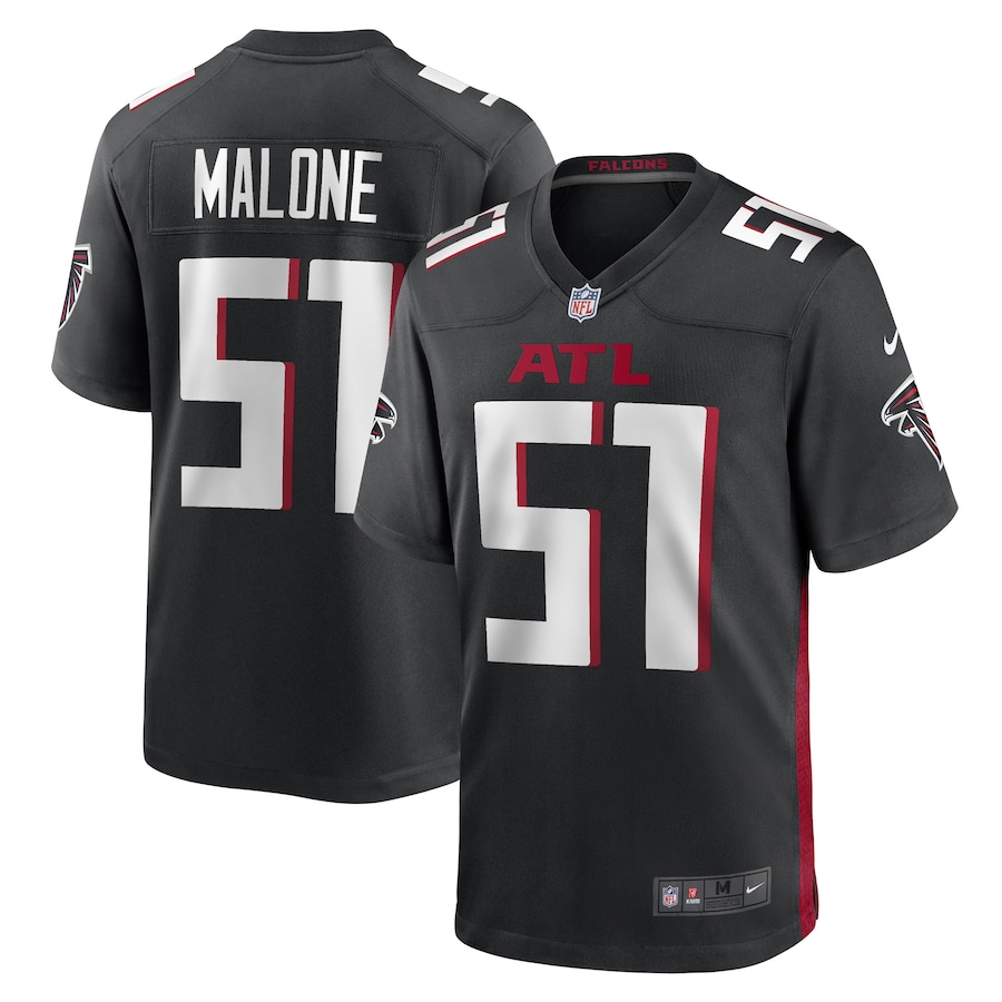 Men's DeAngelo Malone Atlanta Falcons Nike Black Game Player Jersey - U-jersey