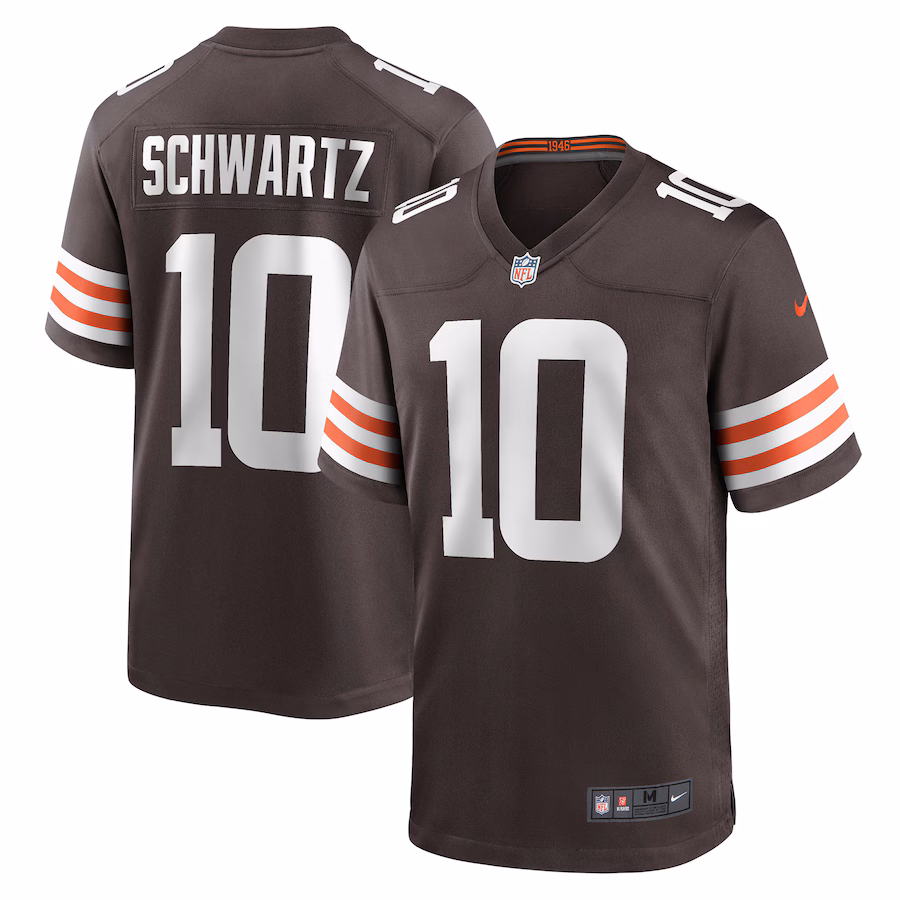 Men's Cleveland Browns Anthony Schwartz Nike Brown Game Jersey - U-jersey