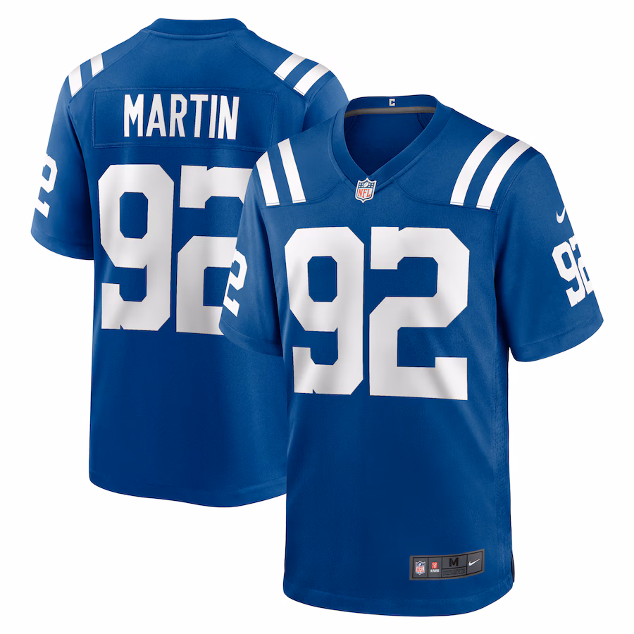 Men's Indianapolis Colts Jacob Martin Nike  Royal Team Game Jersey - U-jersey