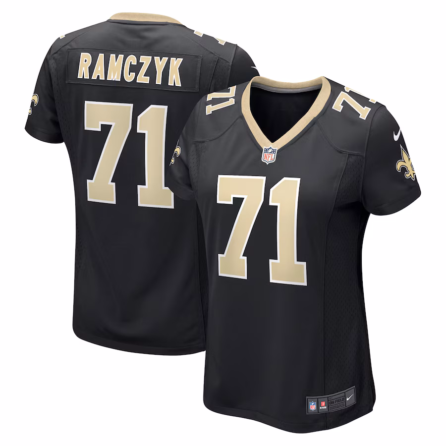 Women's New Orleans Saints Ryan Ramczyk Nike Black Game Jersey - U-jersey