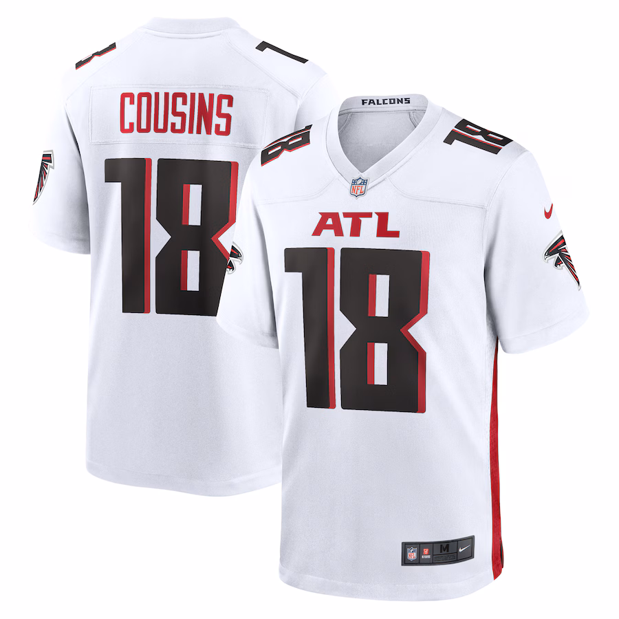 Men's Atlanta Falcons Kirk Cousins Nike White Game Player Jersey - U-jersey