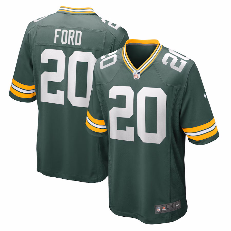 Men's Green Bay Packers Rudy Ford Nike Green Game Player Jersey - U-jersey