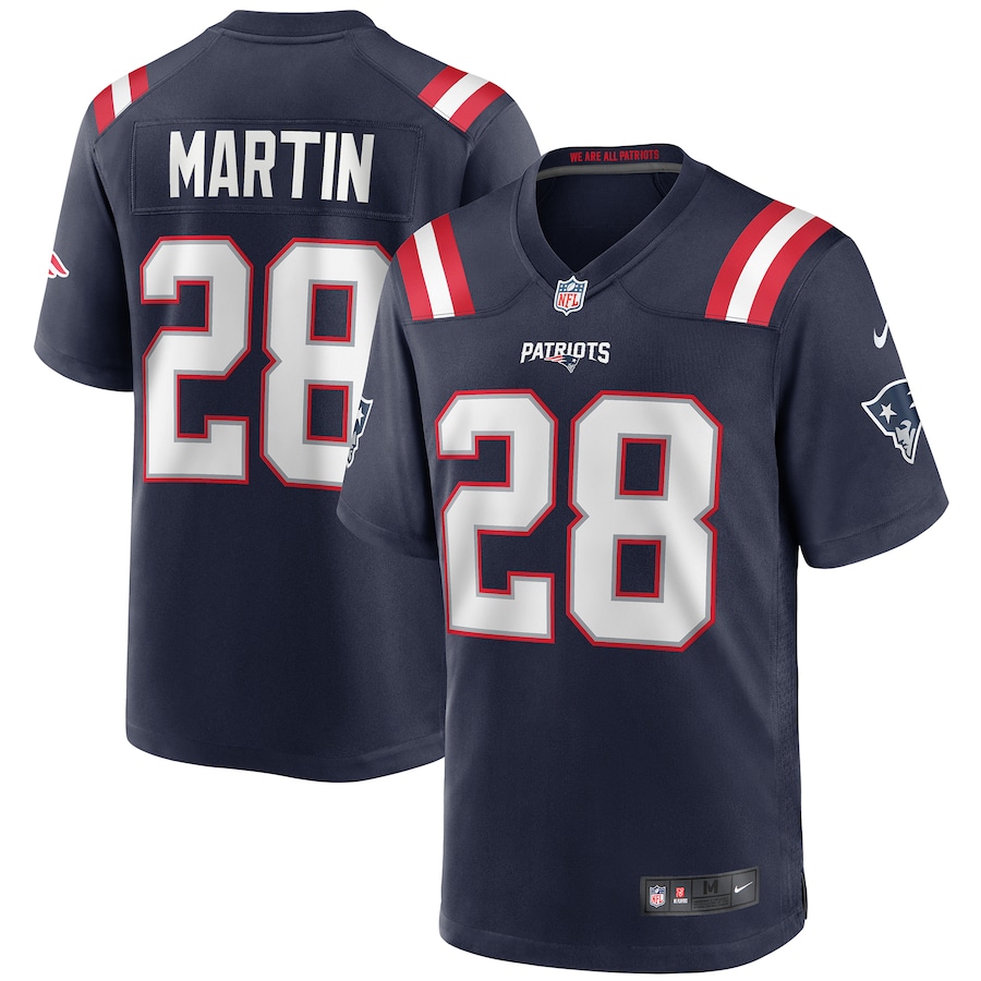 Men's New England Patriots Curtis Martin Nike Navy Game Retired Player Jersey - U-jersey