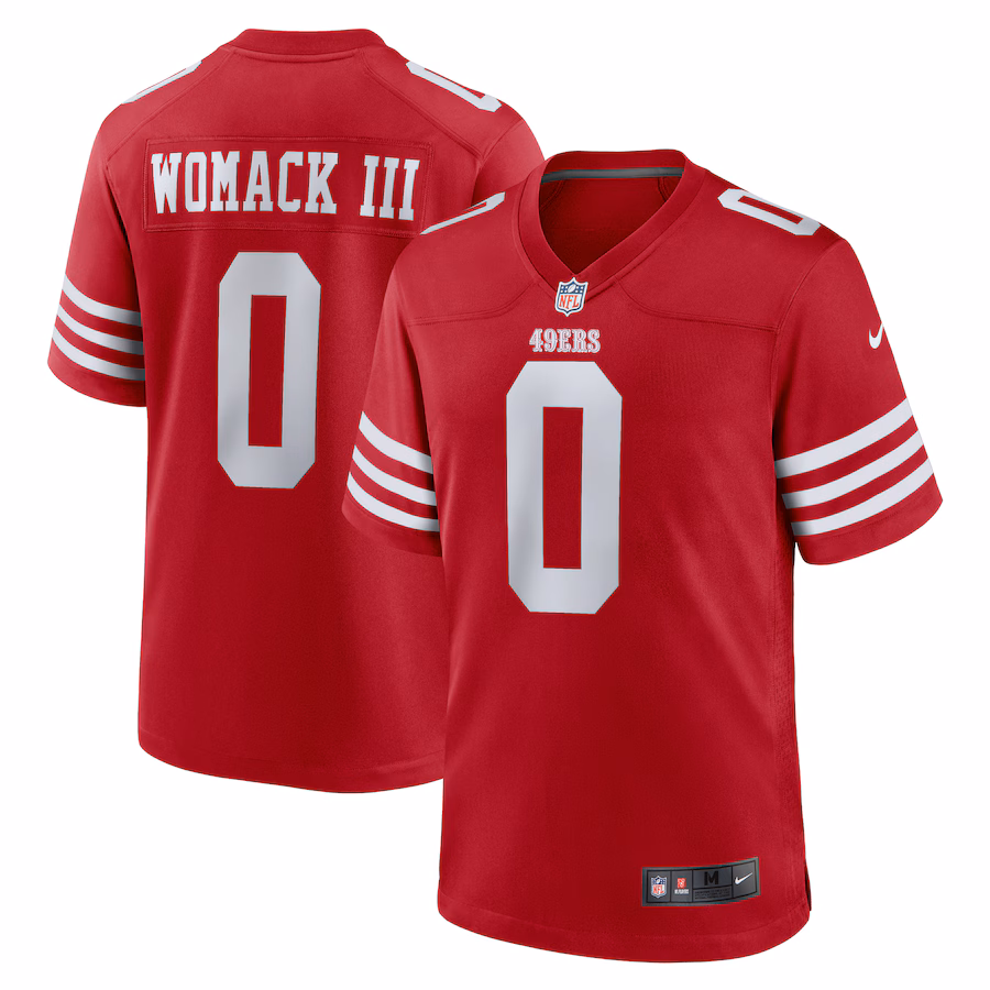 Men's San Francisco 49ers Samuel Womack III Nike  Scarlet  Game Jersey - U-jersey