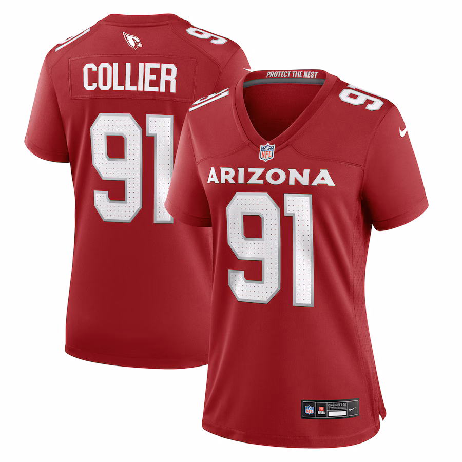 Women's Arizona Cardinals L.J. Collier Nike Cardinal Nike Women's Team Color Jersey - U-jersey