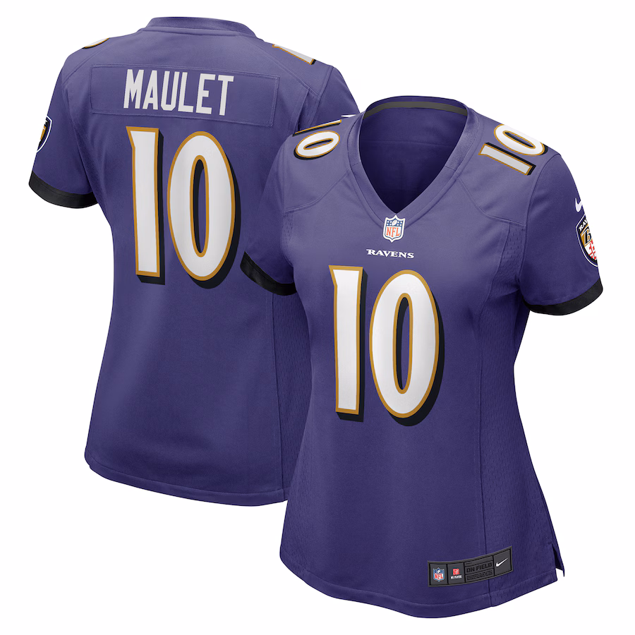 Women's Baltimore Ravens Arthur Maulet Nike  Purple  Game Jersey - U-jersey
