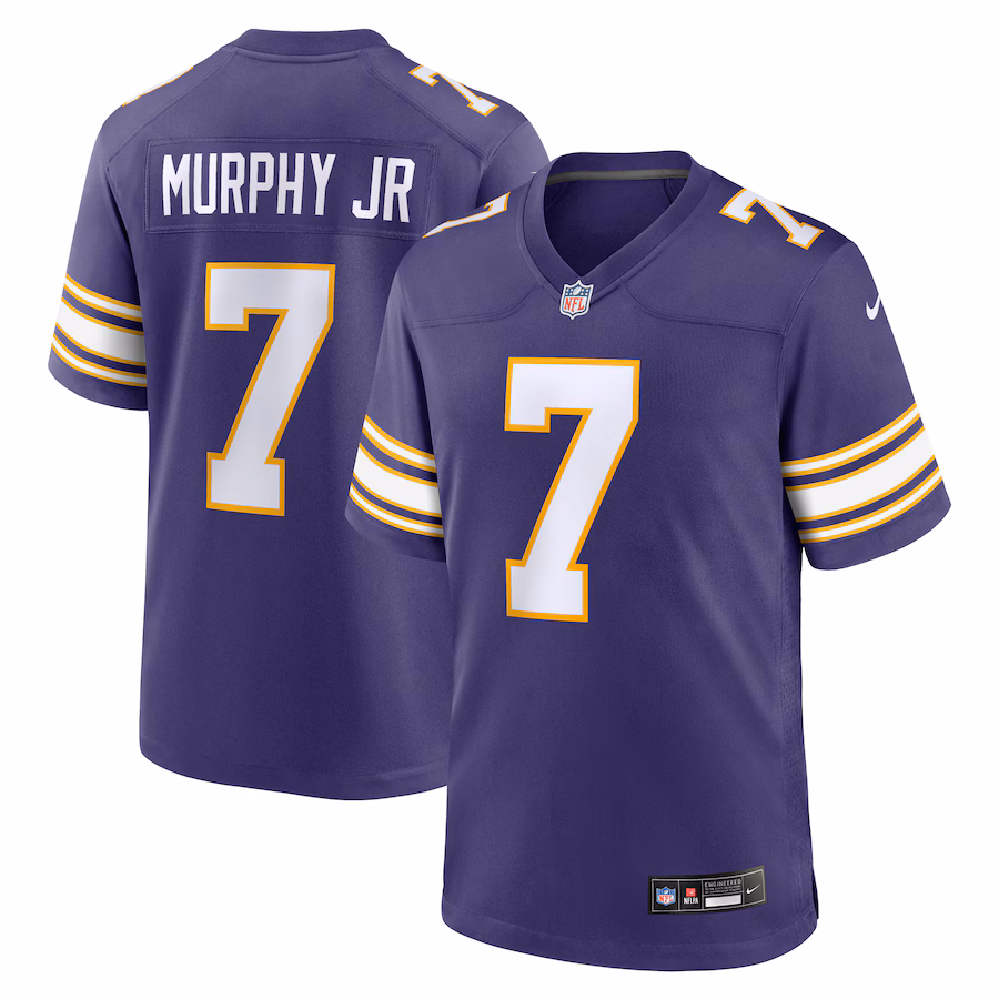 Men's Minnesota Vikings Byron Murphy Jr. Nike Purple Classic Player Game Jersey - U-jersey