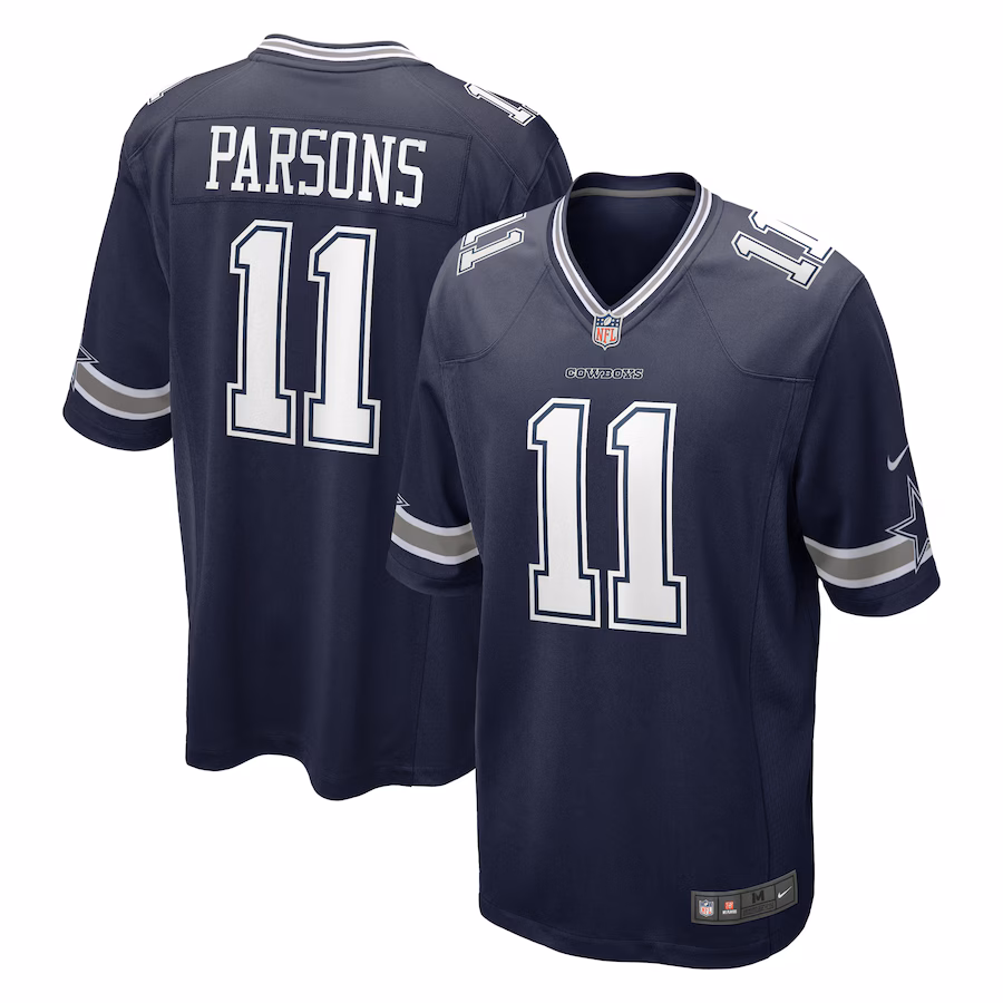 Men's Dallas Cowboys Micah Parsons Nike Navy Game Jersey - U-jersey