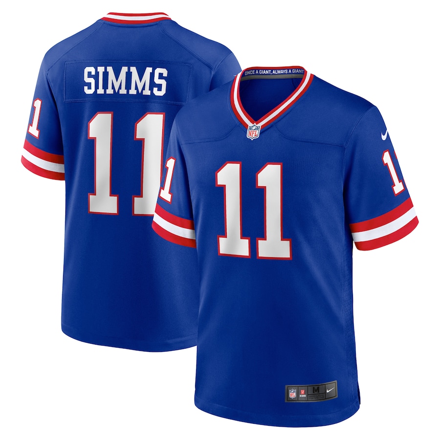 Men's New York Giants Phil Simms Nike Royal Classic Retired Player Game Jersey - U-jersey
