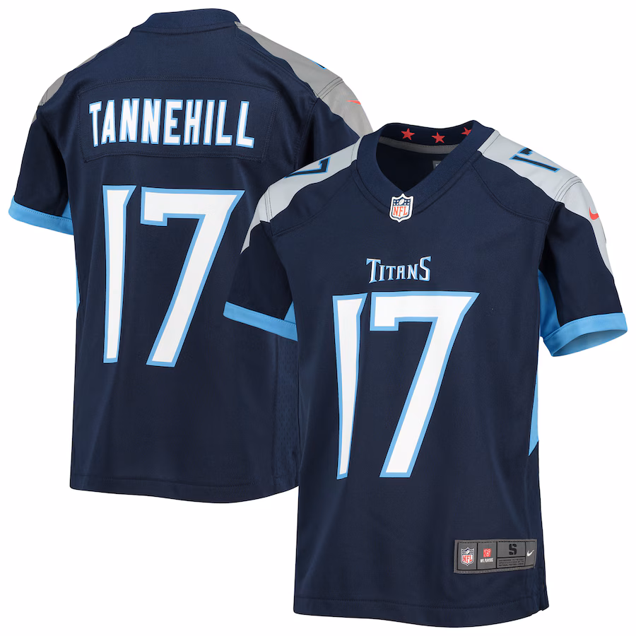 Youth Tennessee Titans Ryan Tannehill Nike Navy Game Jersey - U-jersey