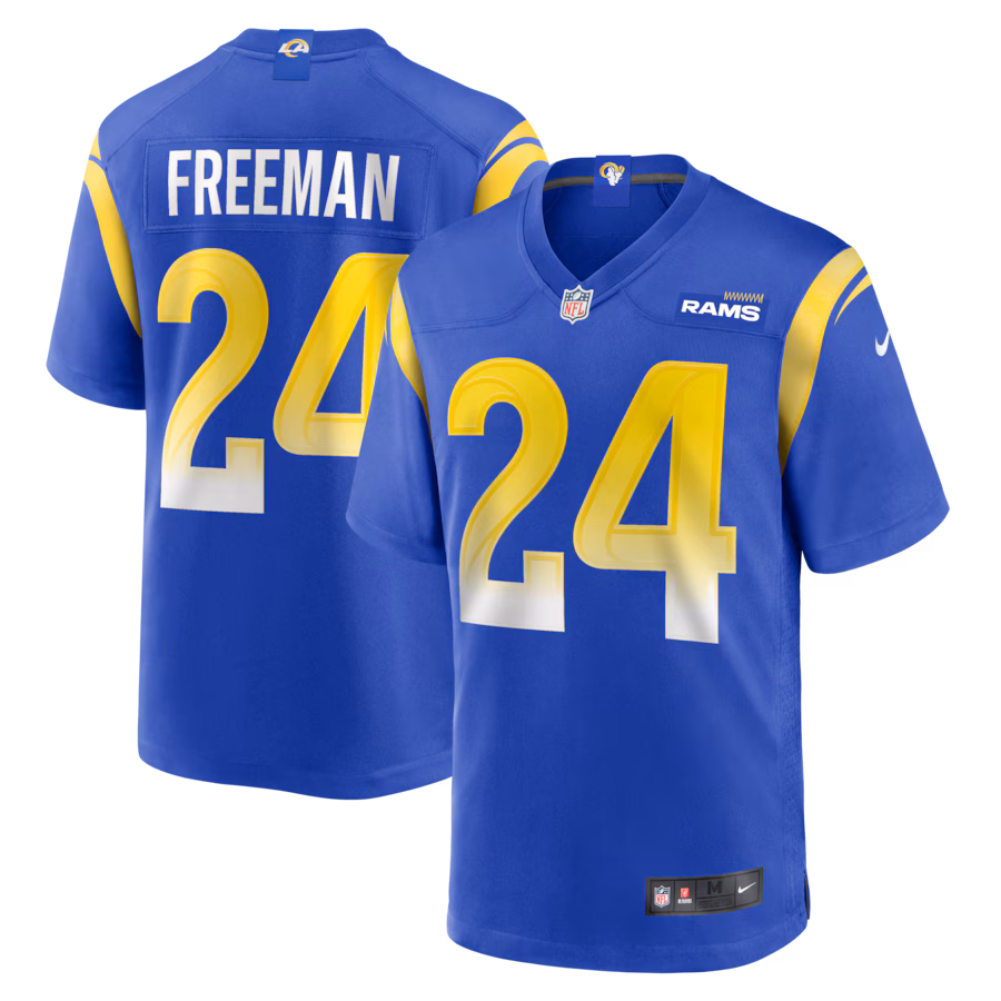 Men's Los Angeles Rams Royce Freeman Nike Royal  Game Jersey - U-jersey