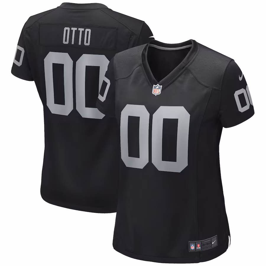 Women's Las Vegas Raiders Jim Otto Nike Black Game Retired Player Jersey - U-jersey