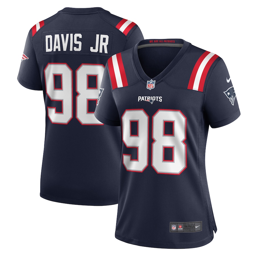 Women's New England Patriots Carl Davis Jr. Nike Navy Game Player Jersey - U-jersey