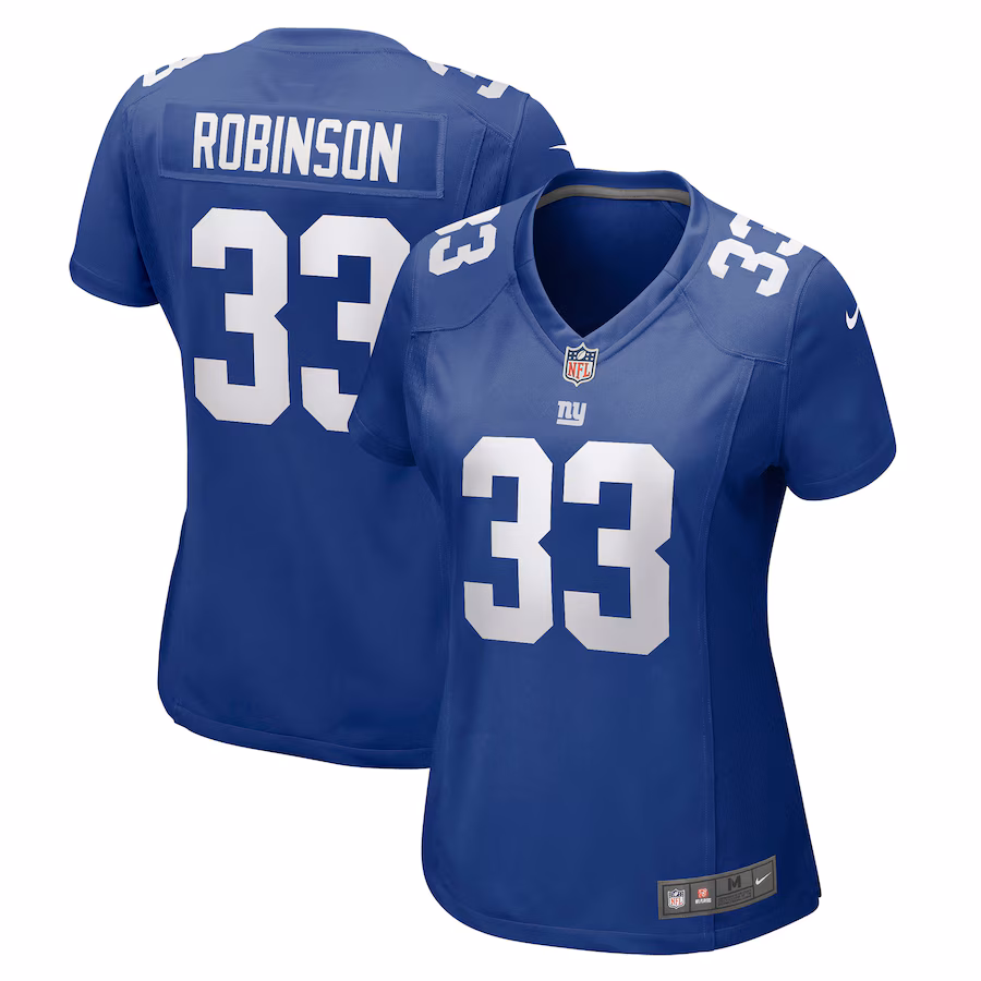 Women's New York Giants Aaron Robinson Nike Royal Game Player Jersey - U-jersey