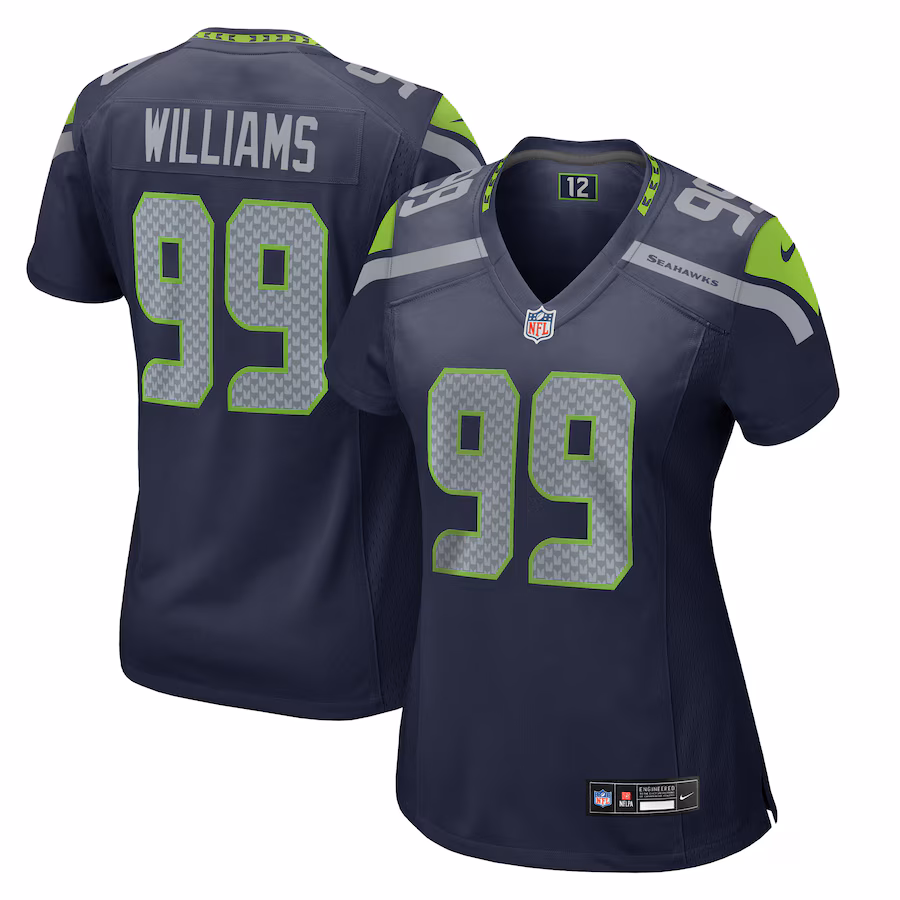 Women's Seattle Seahawks Leonard Williams Nike College Navy  Game Jersey - U-jersey