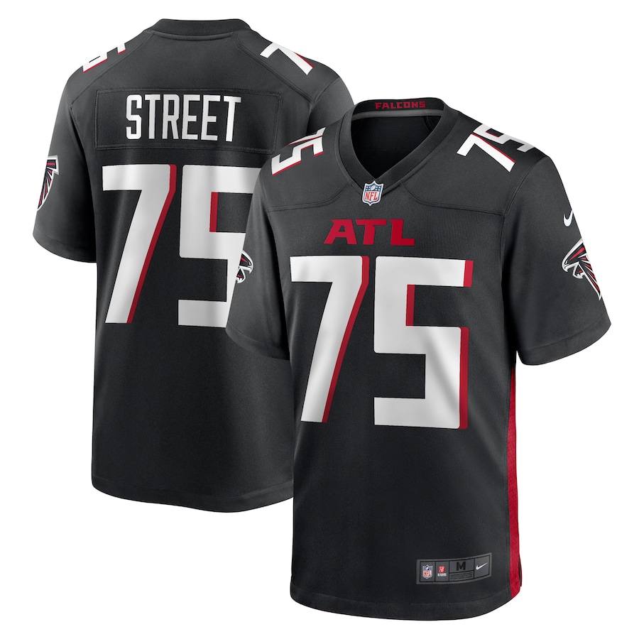 Men's Atlanta Falcons Kentavius Street Nike  Black  Game Jersey - U-jersey