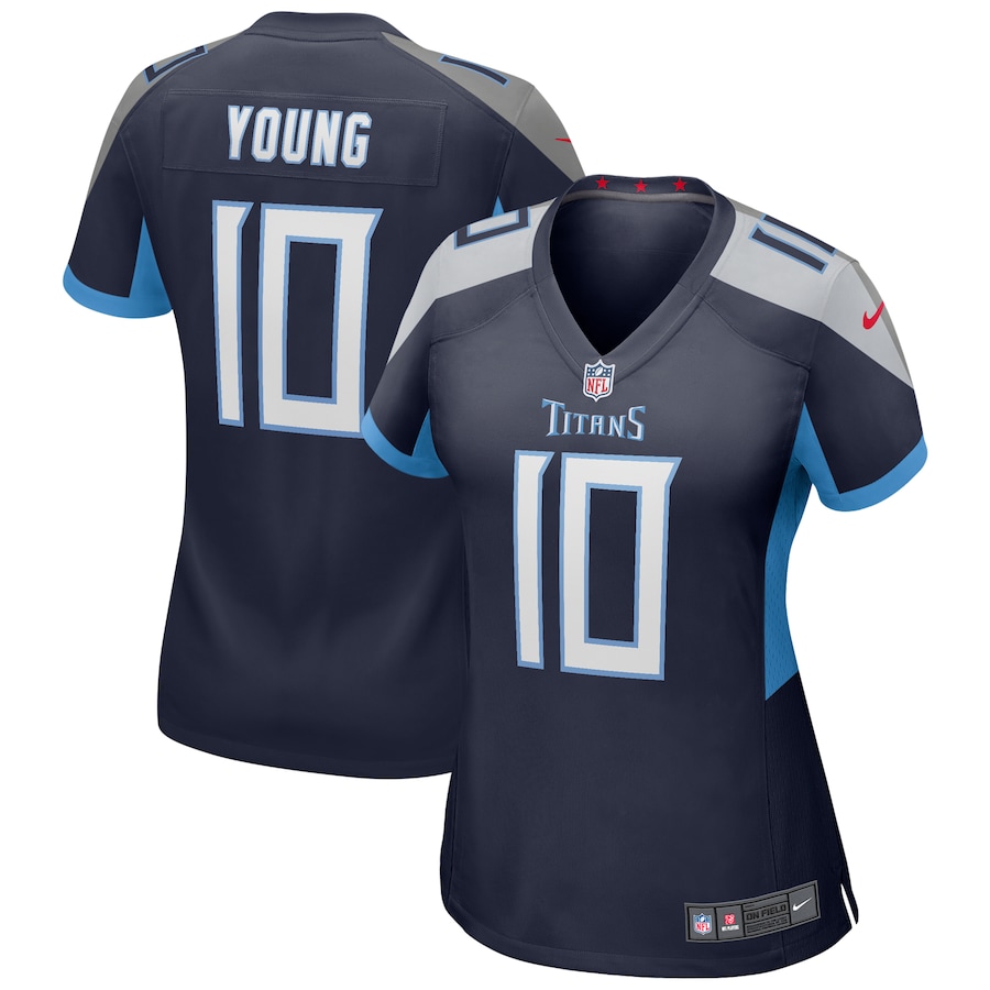 Women's Tennessee Titans Vince Young Nike Navy Game Retired Player Jersey - U-jersey