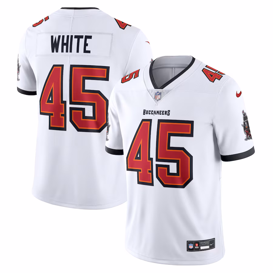 Men's Tampa Bay Buccaneers Devin White Nike White  Vapor Untouchable Limited Jersey - U-jersey