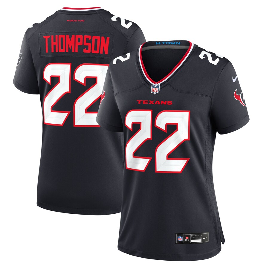 Women's Houston Texans Josh Thompson Nike  Navy Team Game Jersey - U-jersey