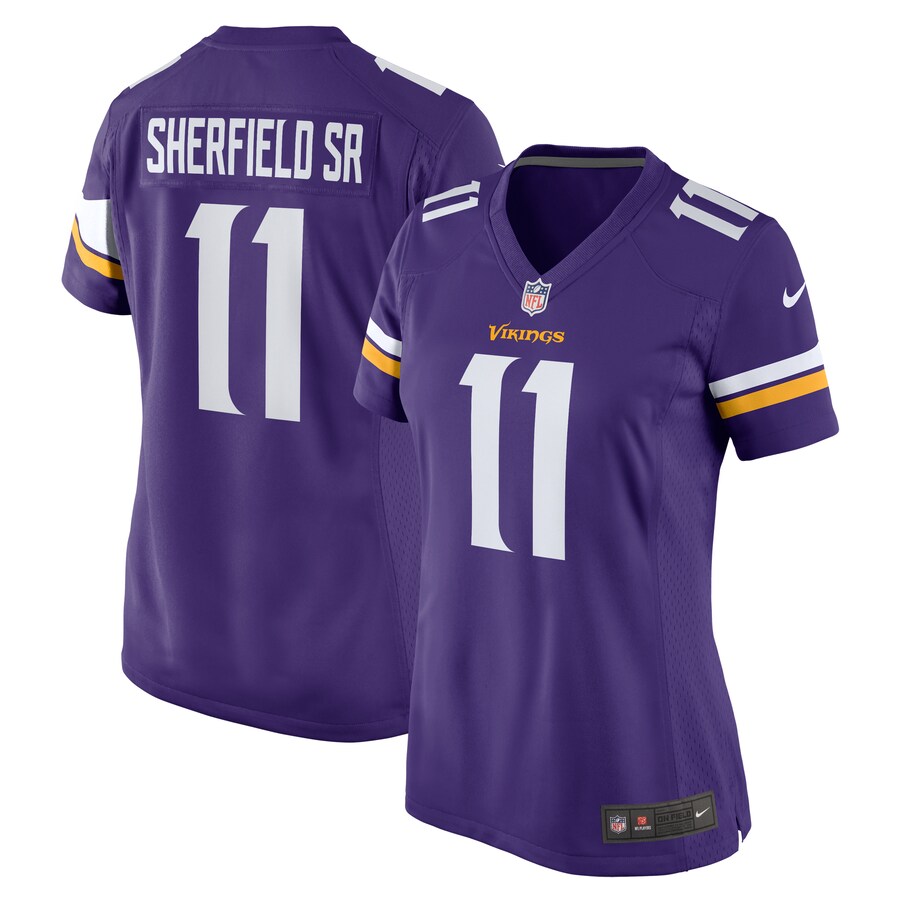 Women's Minnesota Vikings Trent Sherfield Sr. Nike  Purple Game Jersey - U-jersey