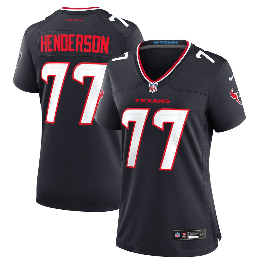 Women's Houston Texans LaDarius Henderson Nike  Navy Game Jersey - U-jersey