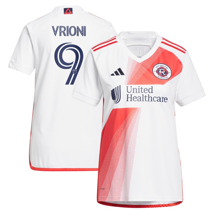 Women's New England Revolution Giacomo Vrioni adidas White 2023 Defiance Replica Jersey - U-jersey
