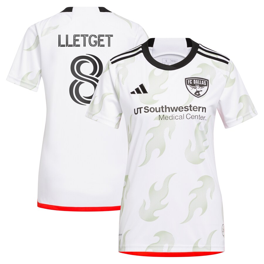 Women's FC Dallas Sebastian Lletget adidas White 2024 Burn Baby Burn Replica Player Jersey - U-jersey