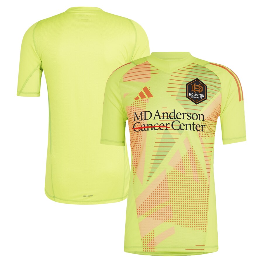 Men's Houston Dynamo FC adidas Yellow 2024 Goalkeeper Jersey - U-jersey