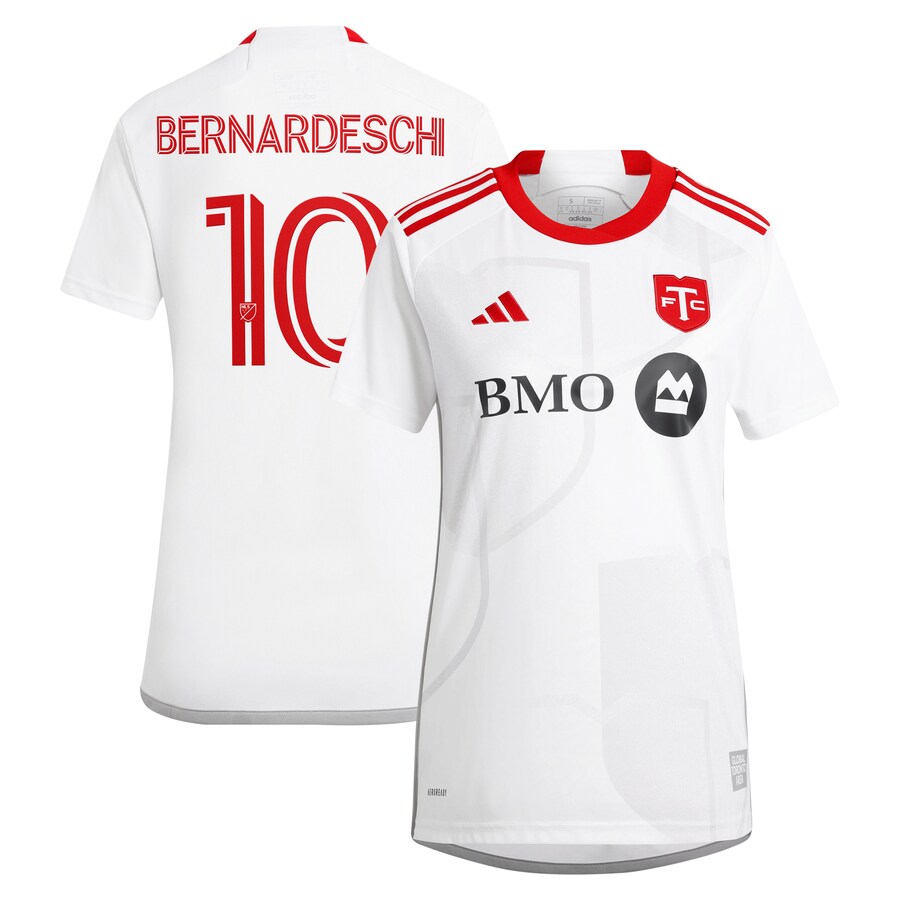 Women's Toronto FC Federico Bernardeschi adidas White 2024 GTA Kit Replica Player Jersey - U-jersey