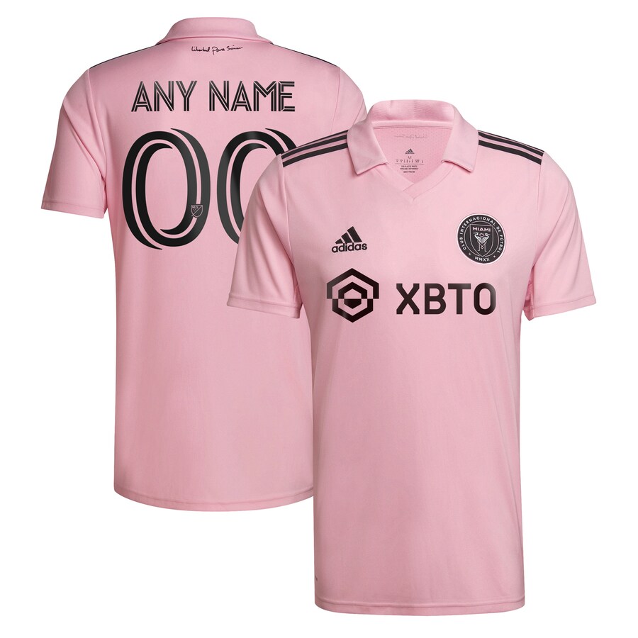 Men's Inter Miami CF adidas Pink 2022 The Heart Beat Kit Replica Custom Jersey - U-jersey