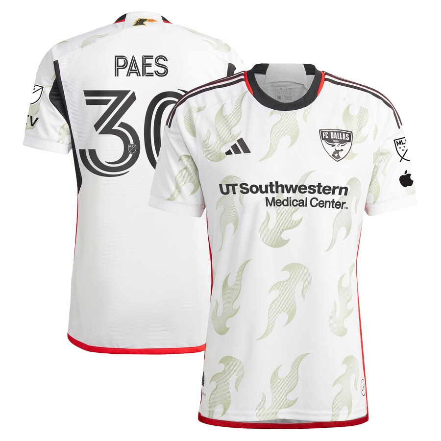 Men's FC Dallas Maarten Paes adidas White 2024 Burn Baby Burn Authentic Player Jersey - U-jersey