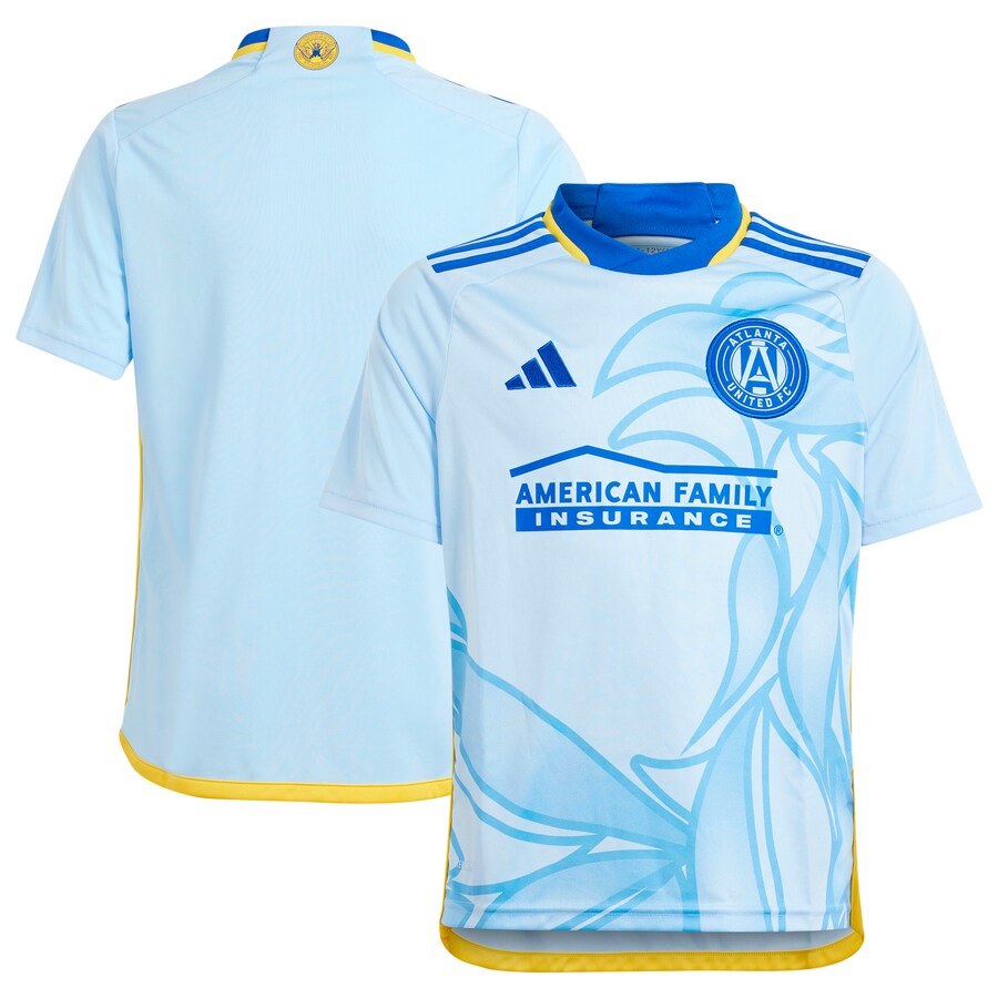 Youth Atlanta United FC  adidas Light Blue 2024 The Resurgens Kit Replica Jersey - U-jersey