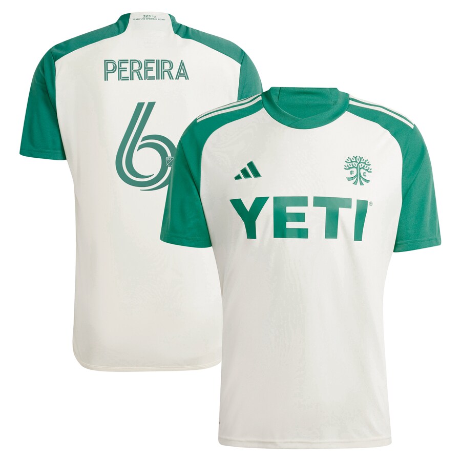 Men's Austin FC Daniel Pereira adidas Tan 2024 The Armadillo Kit Replica Player Jersey - U-jersey