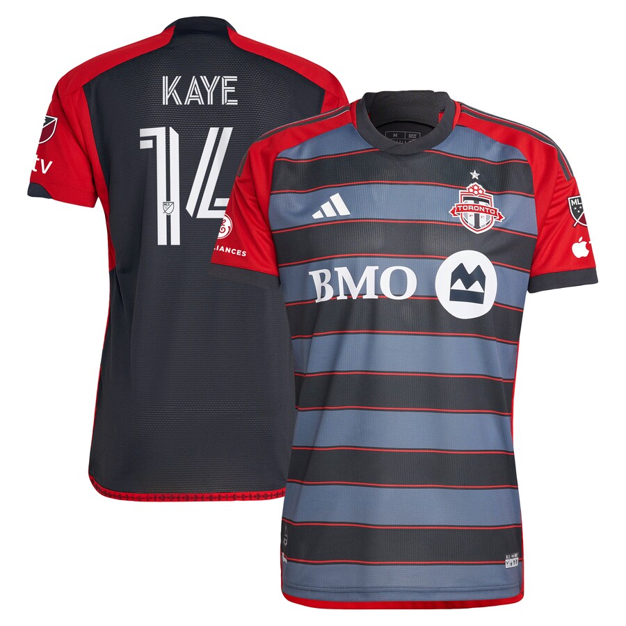 Men's Toronto FC Mark-Anthony Kaye adidas Gray 2023 Club Kit Authentic Player Jersey - U-jersey