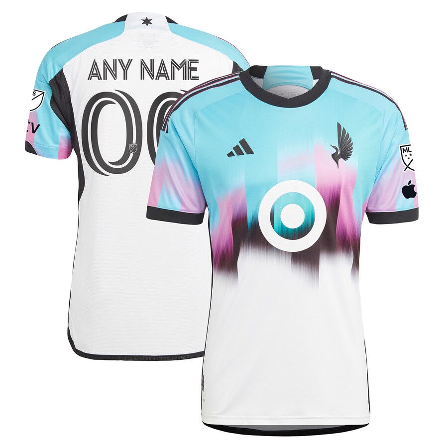 Men's Minnesota United FC adidas White 2023 The Northern Lights Kit Authentic Custom Jersey - U-jersey