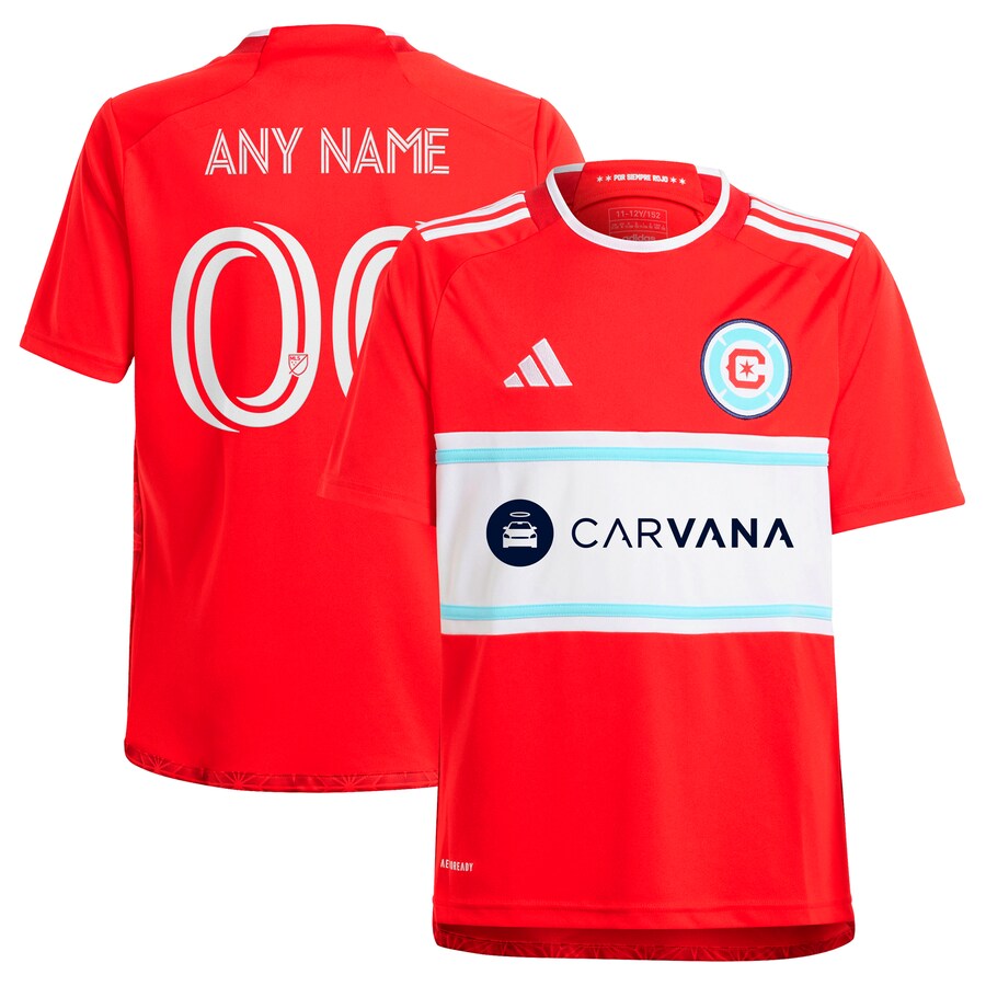 Youth Chicago Fire  adidas Red 2024 Return To Red Replica Custom Jersey - U-jersey
