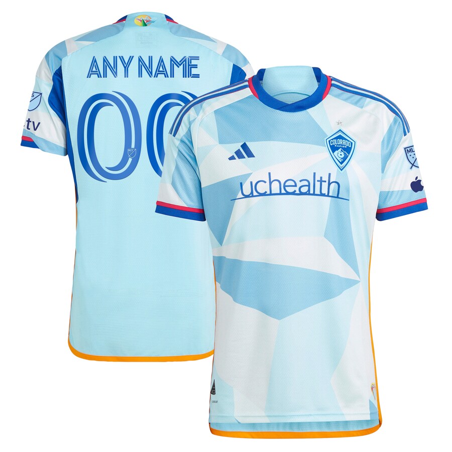 Men's Colorado Rapids adidas Light Blue 2023 New Day Kit Authentic Custom Jersey - U-jersey