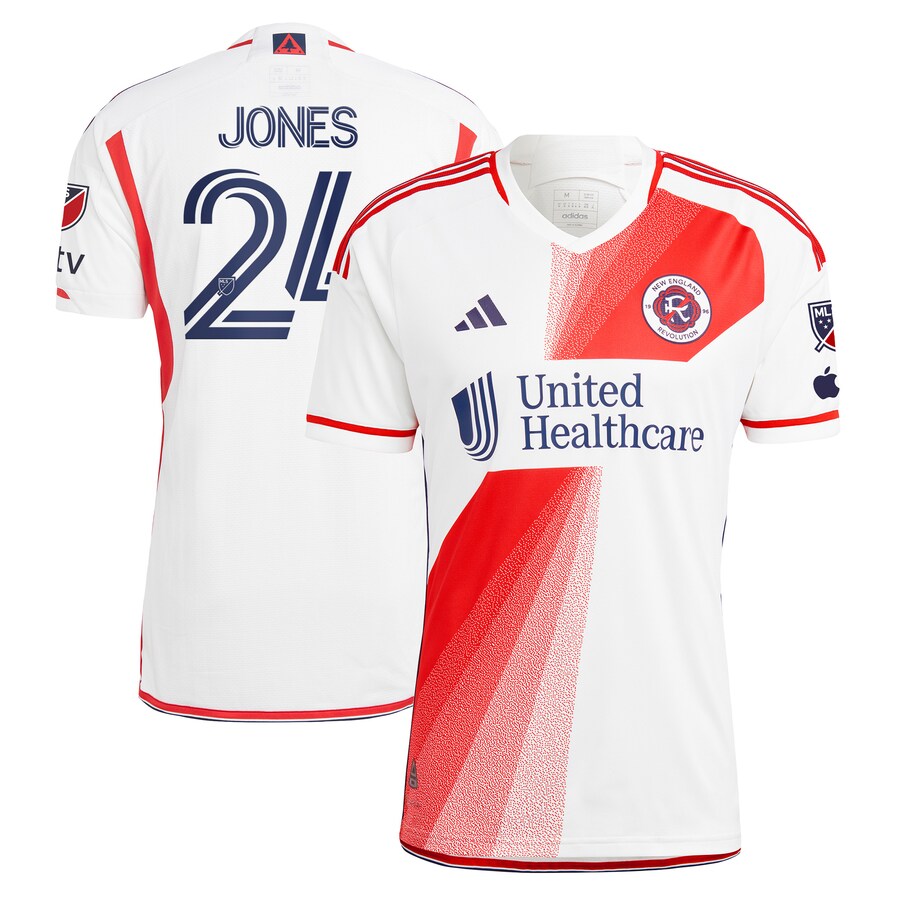 Men's New England Revolution DeJuan Jones adidas White 2023 Defiance Authentic Jersey - U-jersey