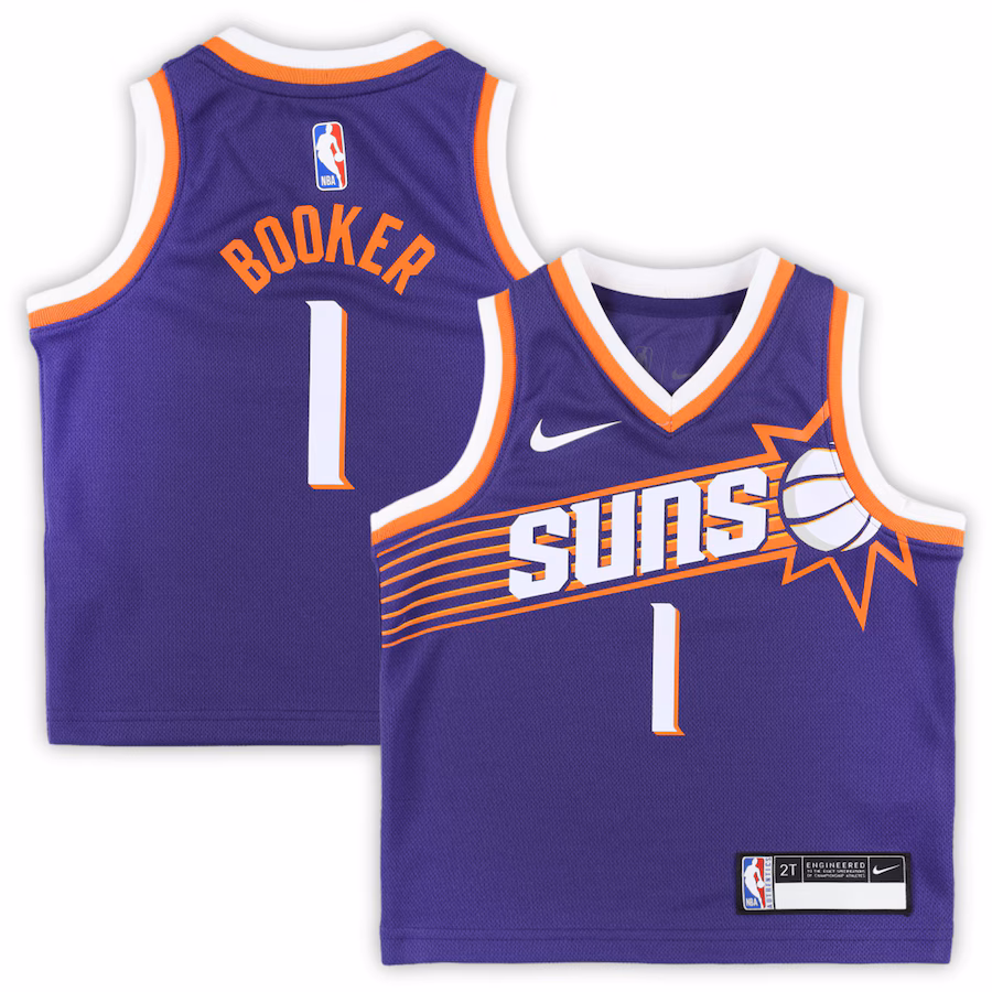 Toddler Phoenix Suns Devin Booker Nike Purple Swingman Player Jersey - Icon Edition - U-jersey