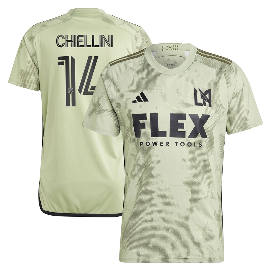 Men's LAFC Giorgio Chiellini adidas Green 2023 Smokescreen Replica Player Jersey - U-jersey