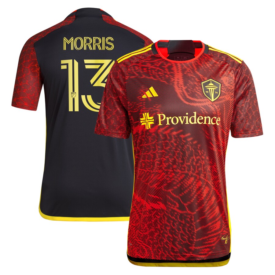 Men's Seattle Sounders FC Jordan Morris adidas Red 2024 The Bruce Lee Kit Replica Player Jersey - U-jersey