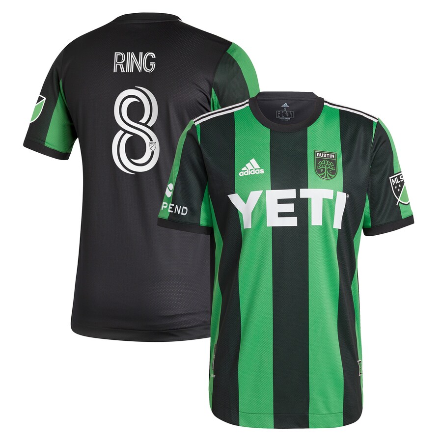 Men's Austin FC Alexander Ring adidas Black 2021 Primary Authentic Jersey - U-jersey