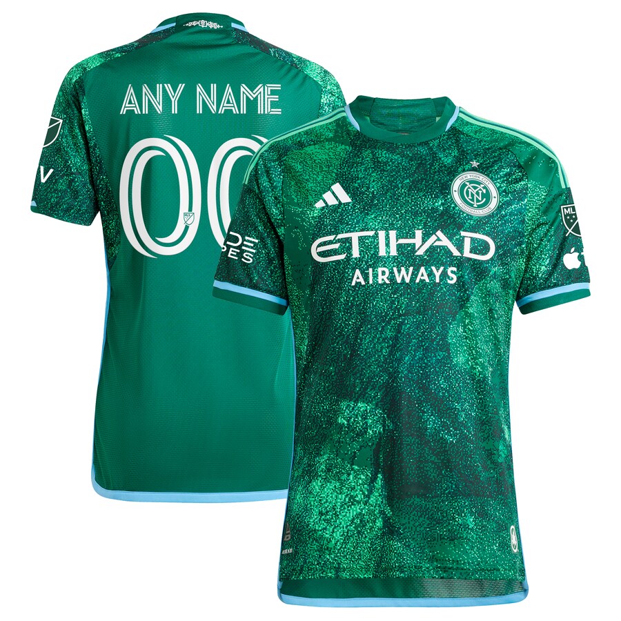 Men's New York City FC  adidas Green 2023 The Parks Authentic Custom Jersey - U-jersey