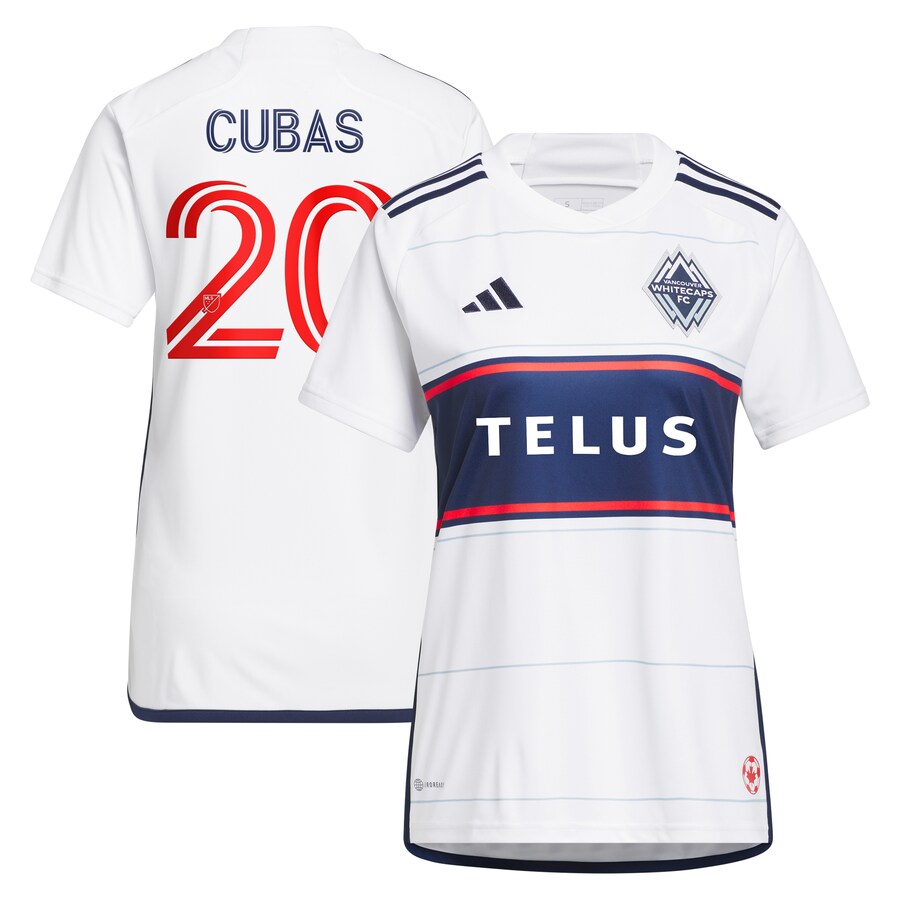 Women's Vancouver Whitecaps FC Andrés Cubas adidas White 2023 Bloodlines Replica Player Jersey - U-jersey