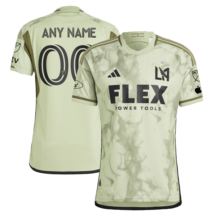 Men's LAFC  adidas Green 2024 Smokescreen Authentic Custom Jersey - U-jersey