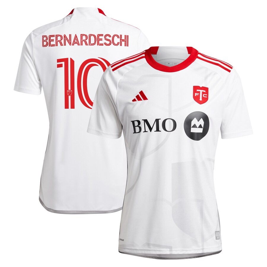 Men's Toronto FC Federico Bernardeschi adidas White 2024 GTA Kit Replica Player Jersey - U-jersey