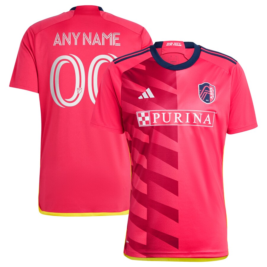 Men's St. Louis City SC adidas Red 2023 CITY Kit Replica Custom Jersey - U-jersey